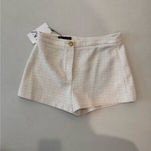 NWT Zara High Waist Beige Shorts